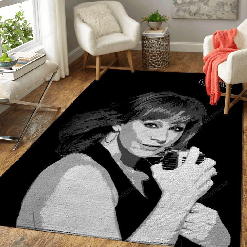 Reba Mcentire Coutry Music Art Rectangle Area Rug – Full Print Carpet For Living Room & Bedroom Home Decor