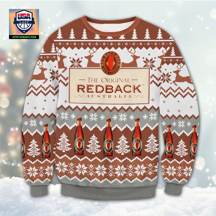 Red Back Beer Ugly Christmas Sweater