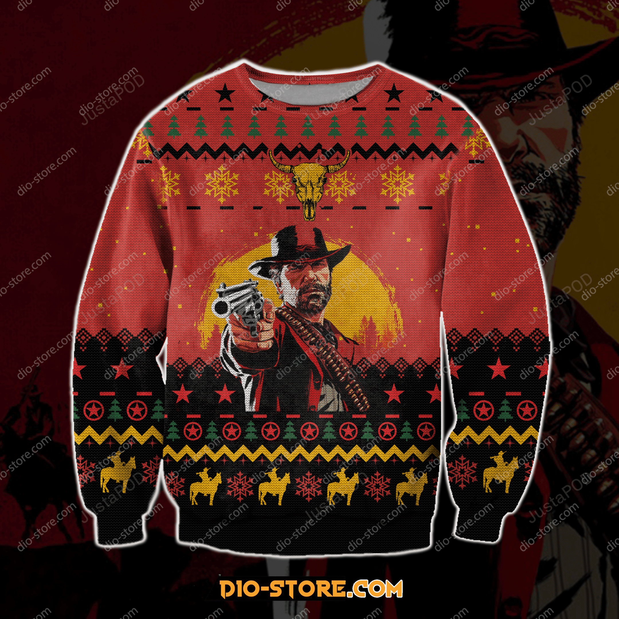 Red Dead Redemption Ugly Christmas Sweater Perfect Holiday Gift