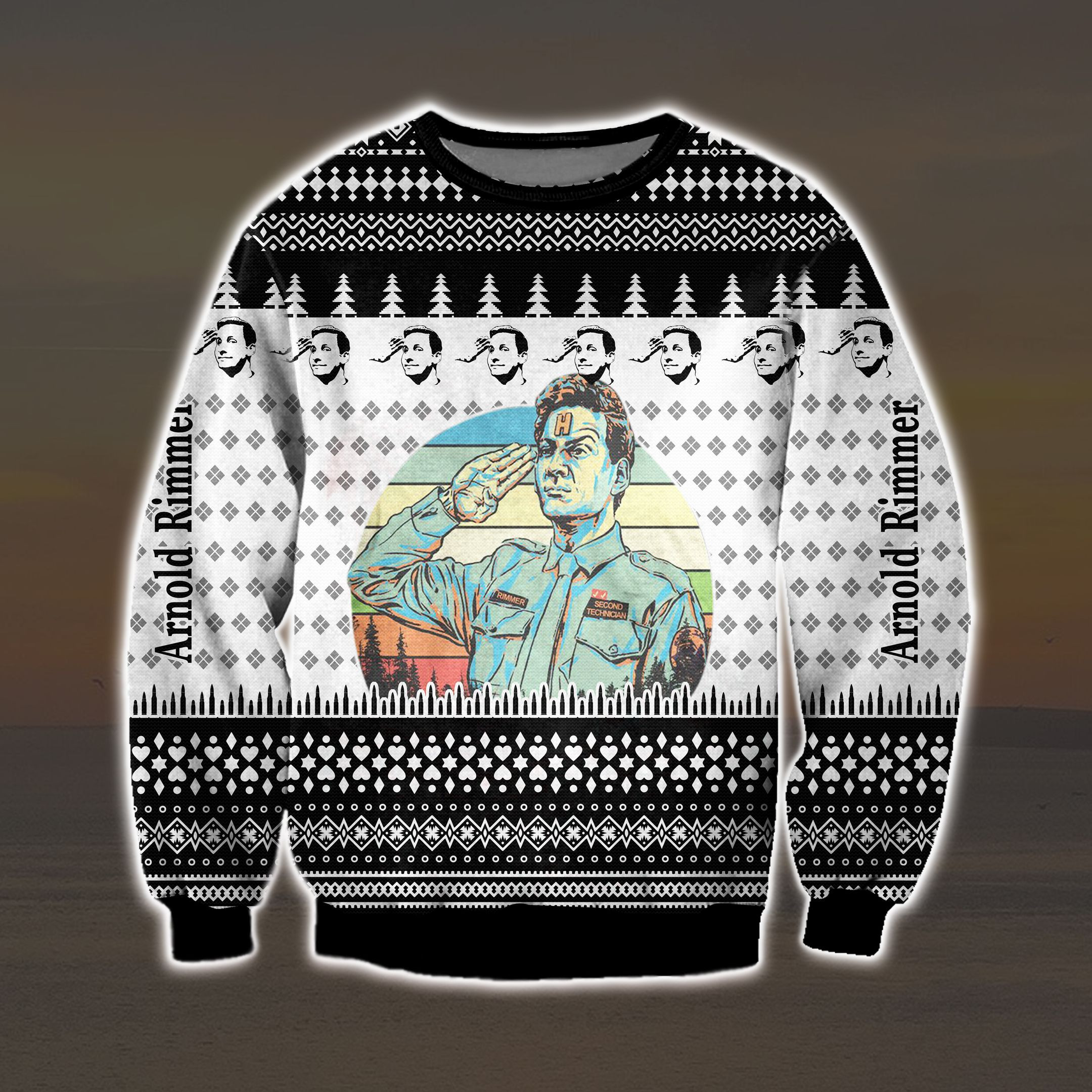 Red Dwarf Arnold Rimmer 3D Print Ugly Christmas Sweater