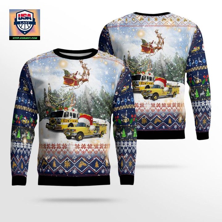 Reedsville Fire Department Reedsville Wisconsin AOP Christmas Sweater