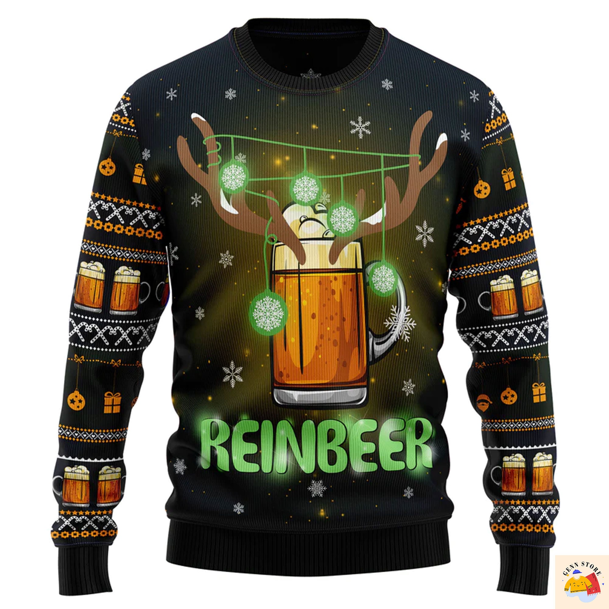 Reinbeer Awesome Ugly Christmas Sweater