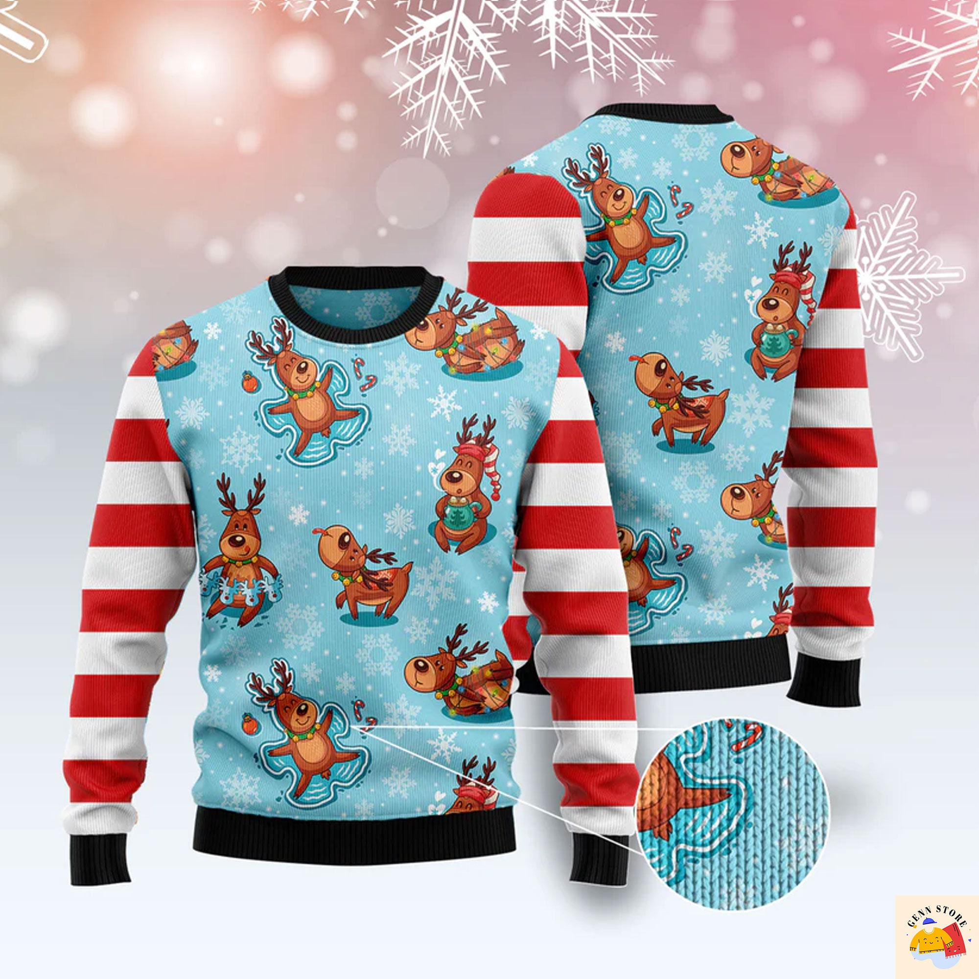 Reindeer Ugly Christmas Sweater