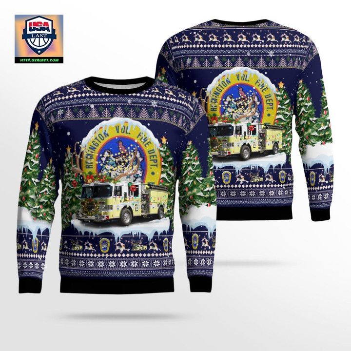 Remington Volunteer Fire and Rescue Department Remington Virginia Chirstmas AOP Sweater