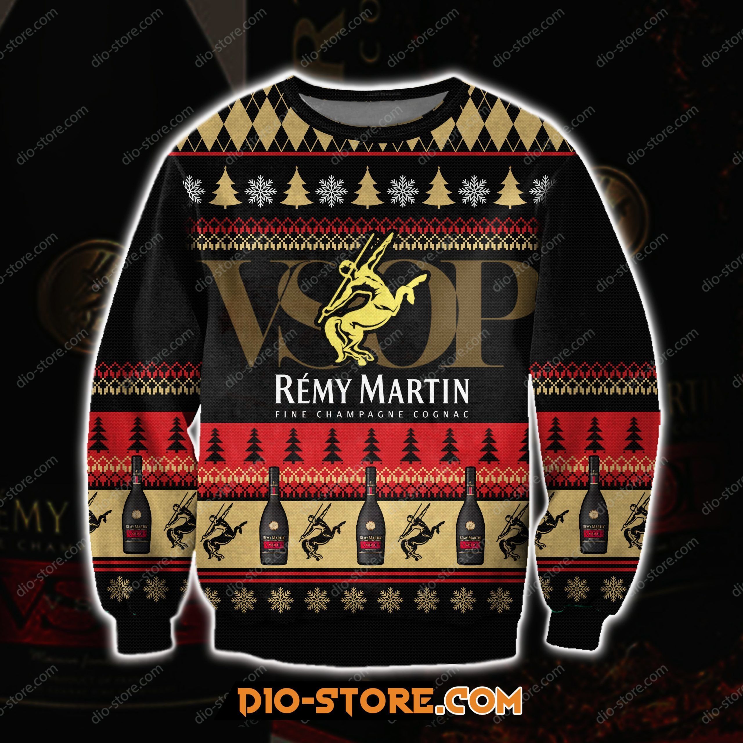 Remy Martin Fine Champagne Cognac 3D All Over Print Ugly Christmas Sweater