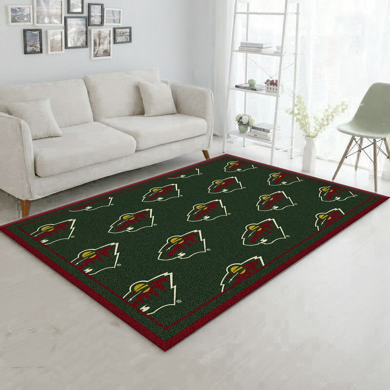 Repeat Minnesota Wild Rectangle Area Rug – Full Print Carpet For Living Room & Bedroom Home Decor