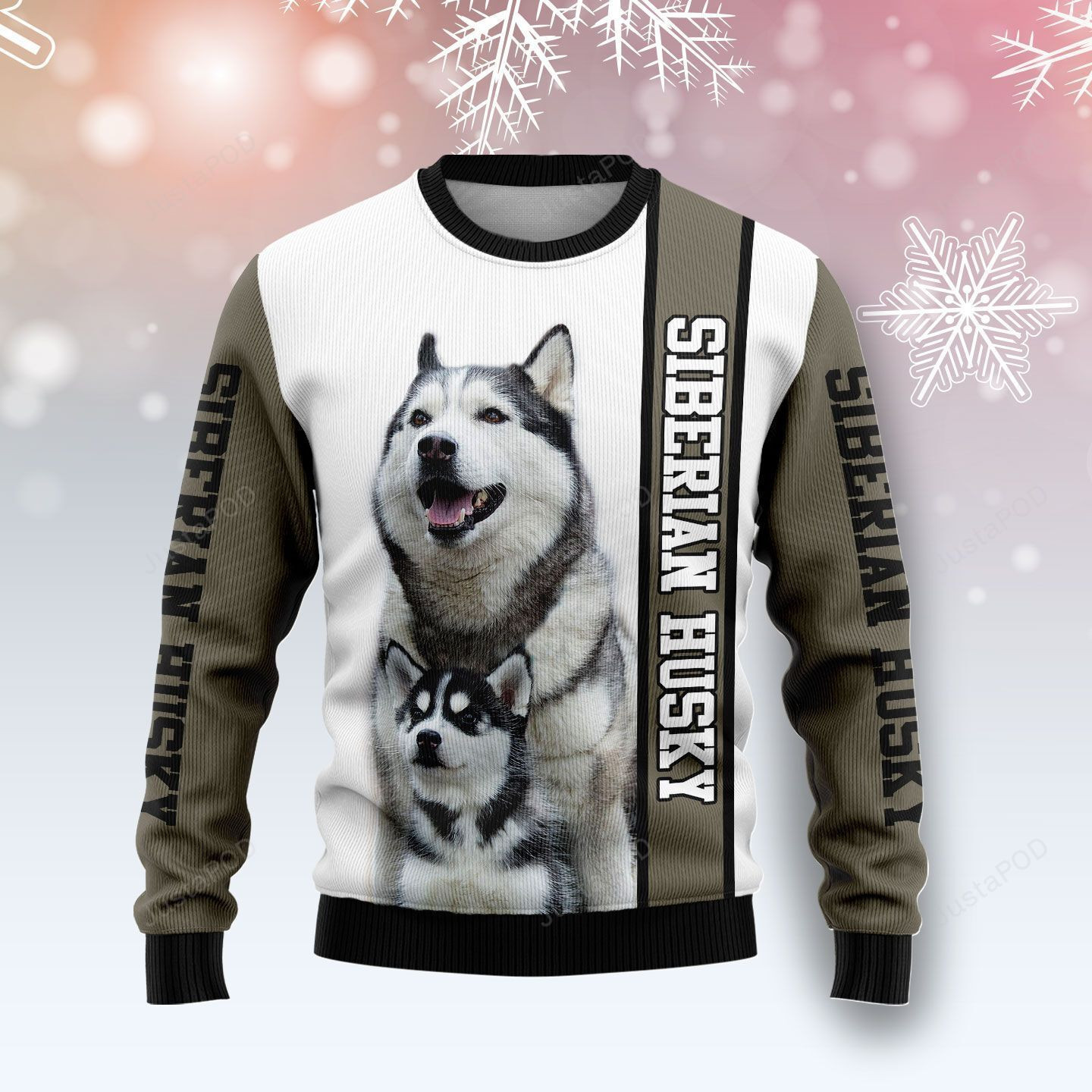 Rescued Siberian Husky Ugly Christmas Sweater,