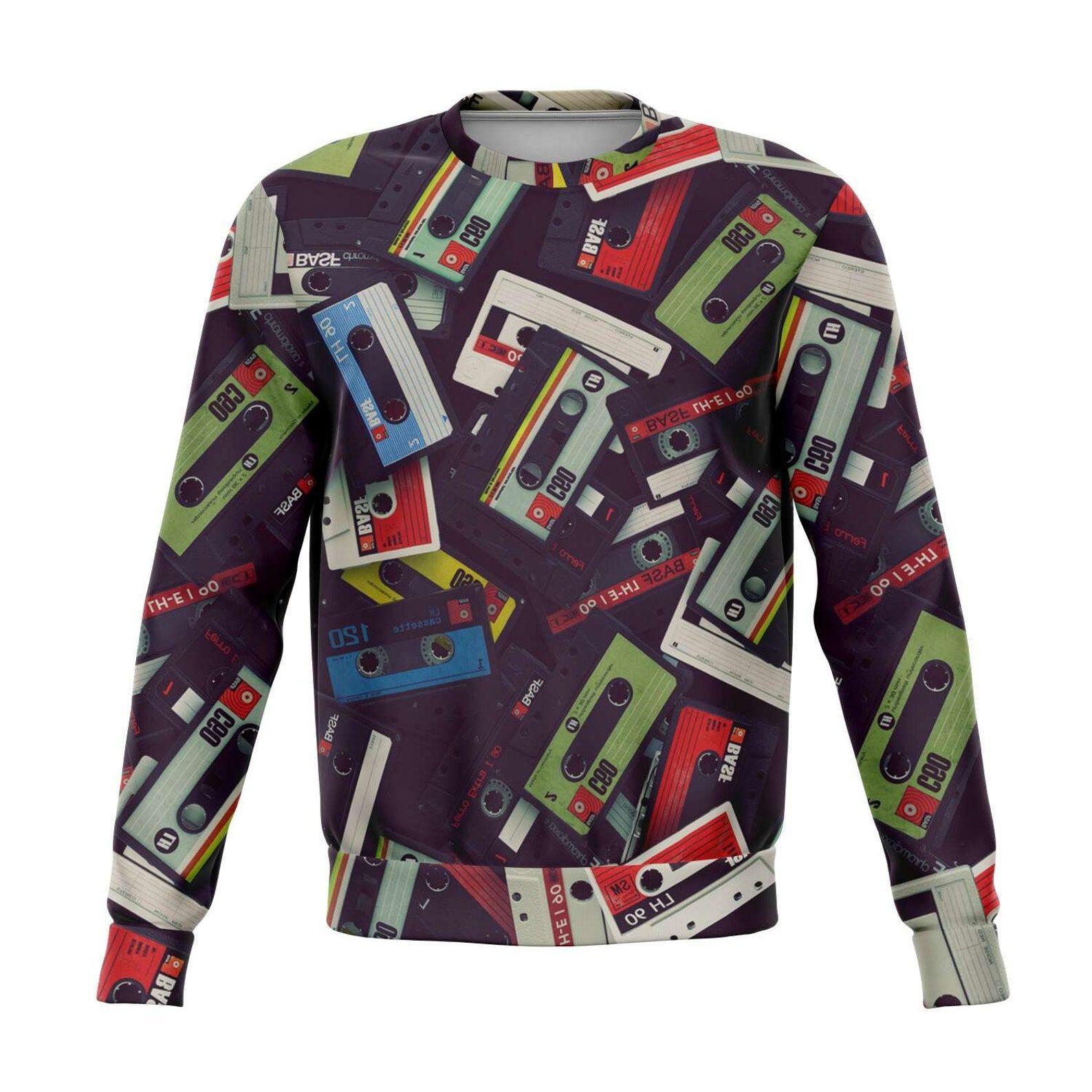 Retro Casette 3D Ugly Christmas Sweater