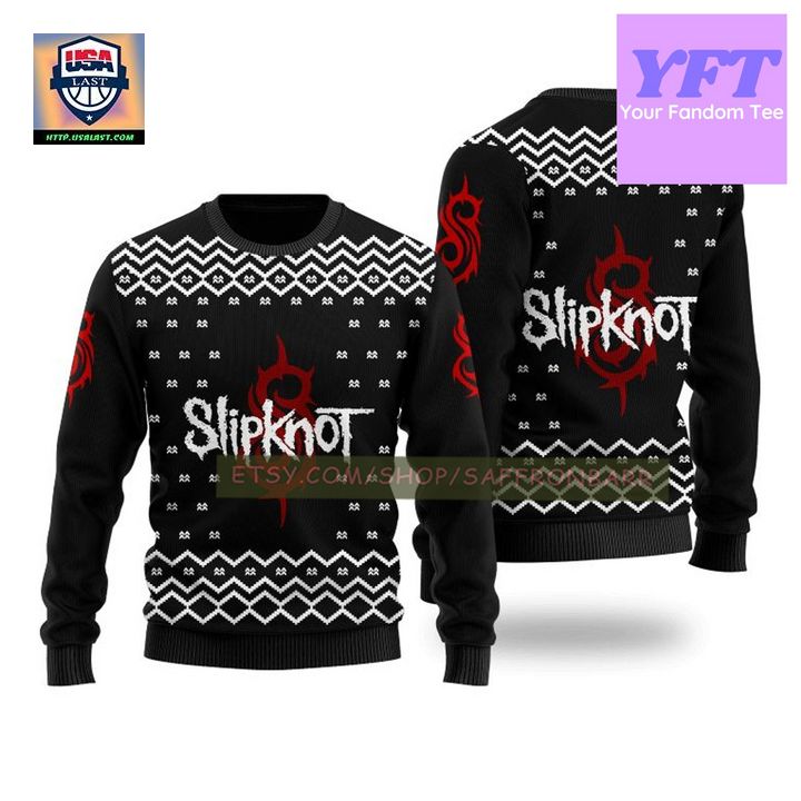 Retro Rock Slipknot Legend Design 3d Ugly Christmas Sweater