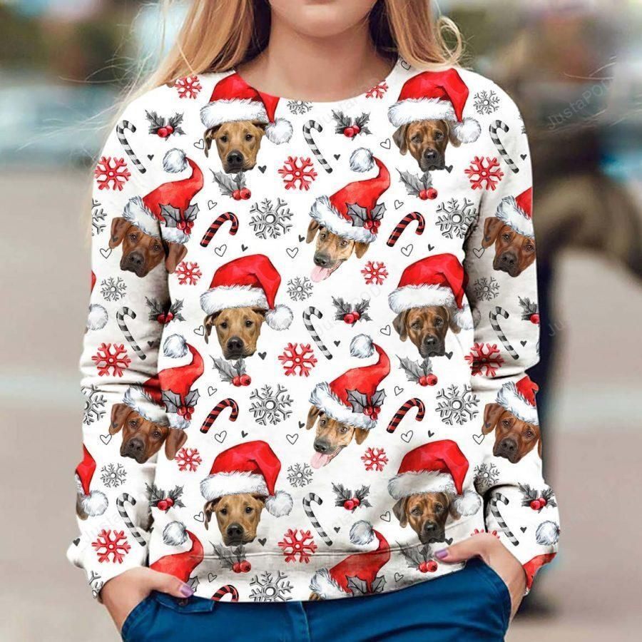 Rhodesian Ridgeback Ugly Christmas Sweater, Perfect Holiday Gift