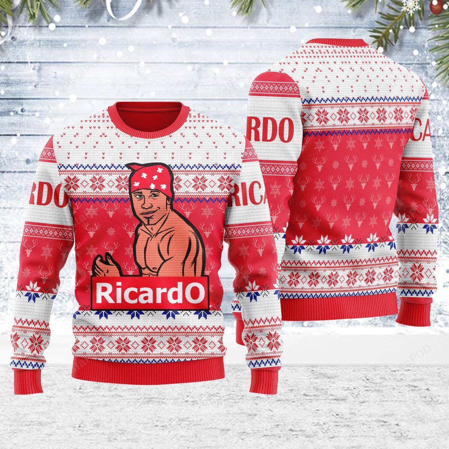 Ricardo Milos Meme Funny Ugly Christmas Sweater, Perfect Holiday Gift