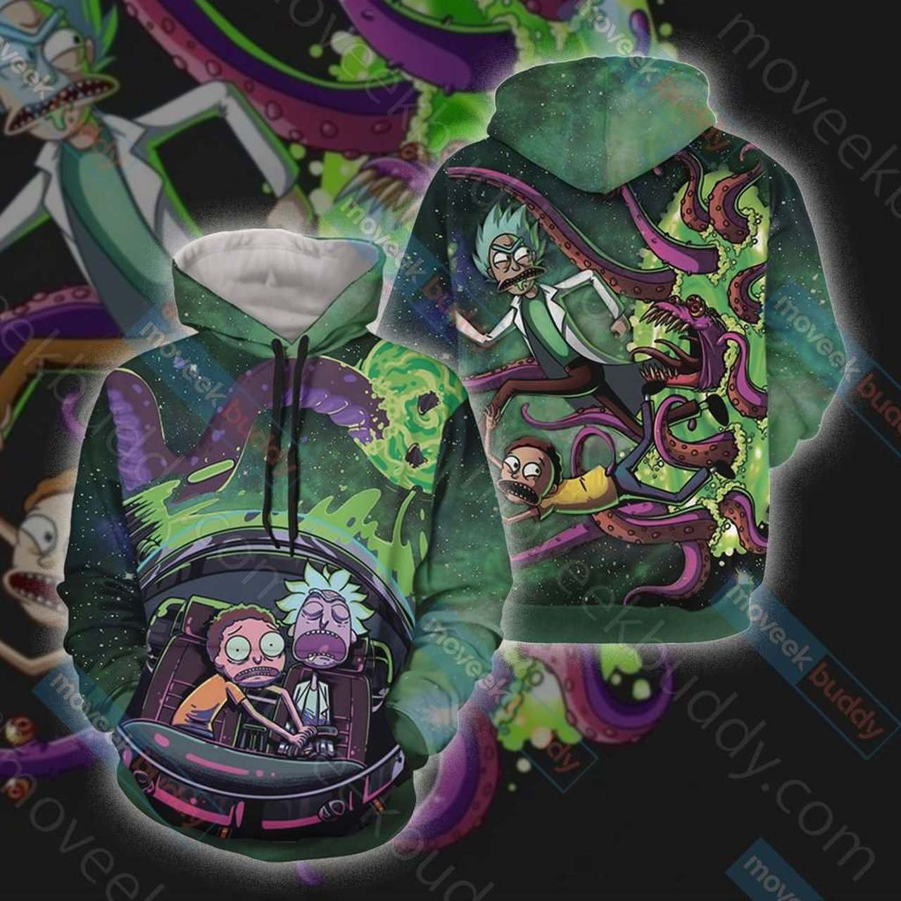 Rick And Morty 3D All Over Print Hoodie & Zip Hoodie