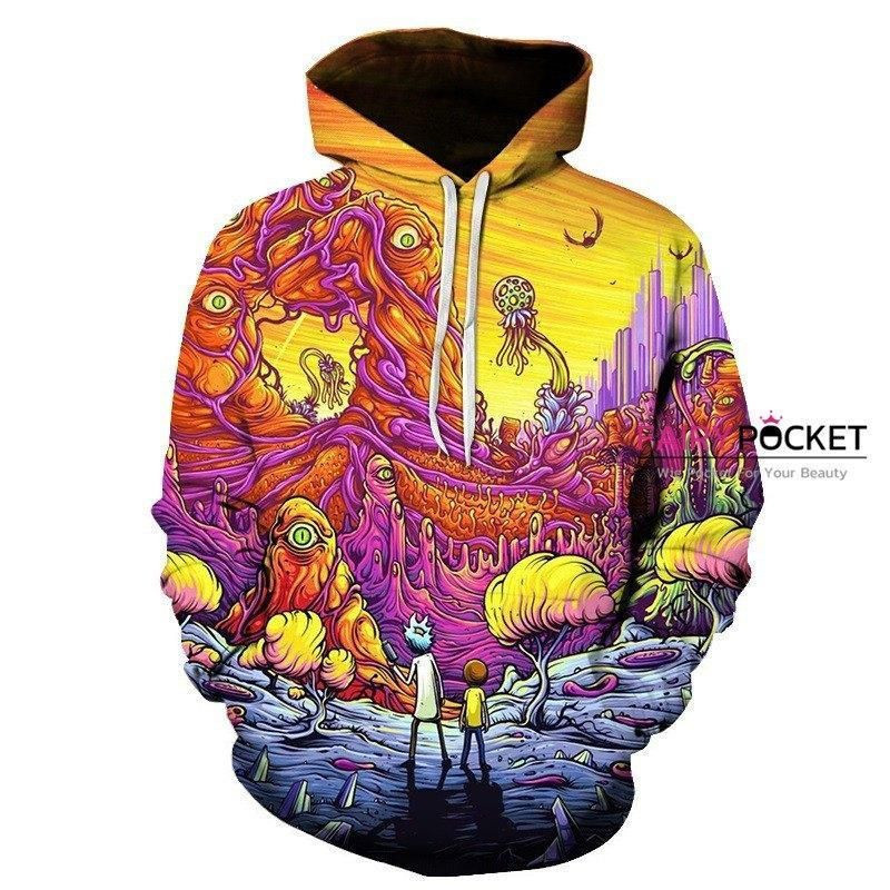 Rick and Morty 3D All Over Print Hoodie & Zip Hoodie