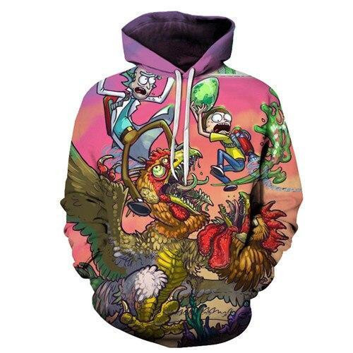Rick And Morty 3D All Over Print Hoodie & Zip Hoodie