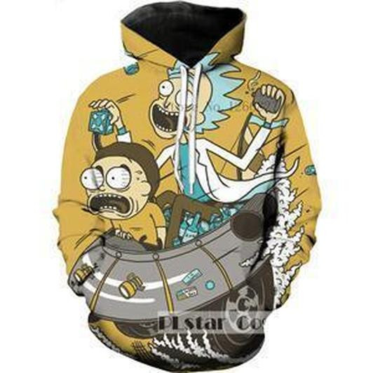 Rick And Morty 3D All Over Print Hoodie & Zip Hoodie