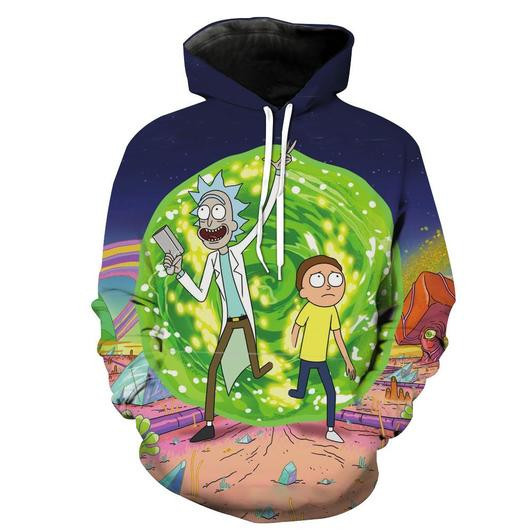 Rick And Morty 3D All Over Print Hoodie & Zip Hoodie