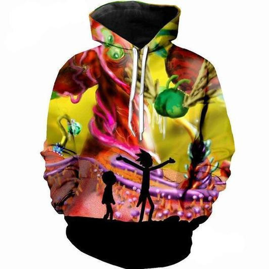 Rick And Morty 3D All Over Print Hoodie & Zip Hoodie
