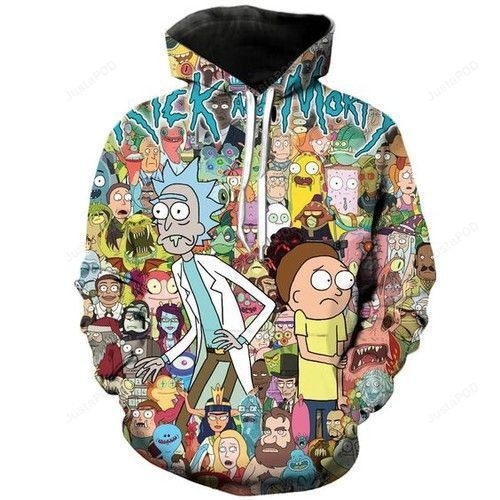 Rick And Morty 3D All Over Print Hoodie & Zip Hoodie