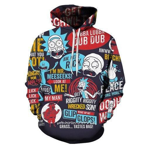 Rick And Morty 3D All Over Print Hoodie & Zip Hoodie