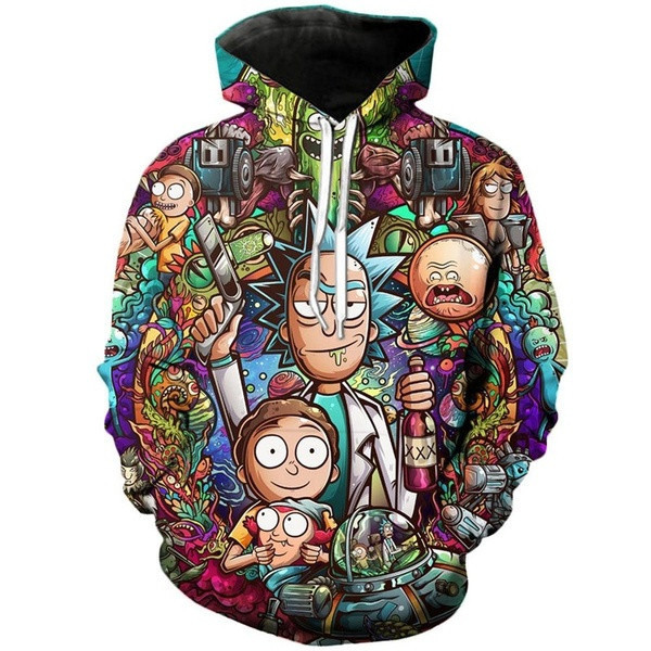 Rick And Morty 3D All Over Print Hoodie & Zip Hoodie