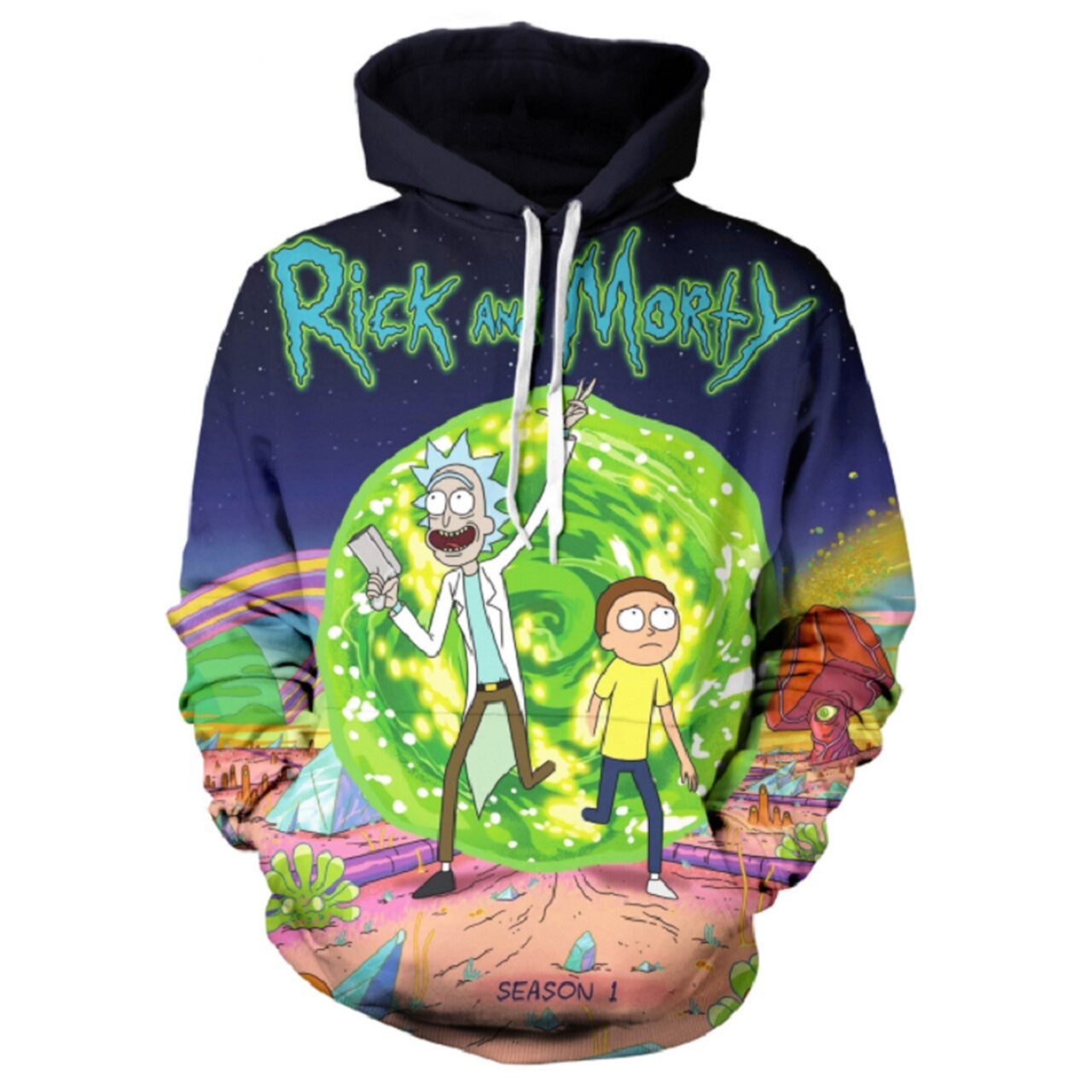 Rick And Morty 3D All Over Print Hoodie & Zip Hoodie