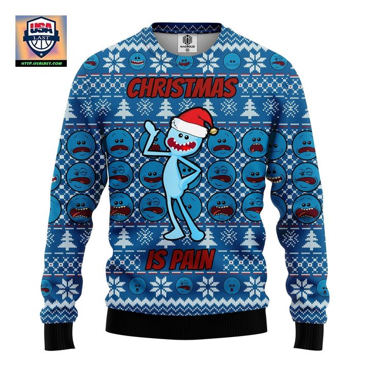 Rick And Morty 3D Meseeks Ugly Christmas Sweater Amazing Gift Idea Thanksgiving Gift