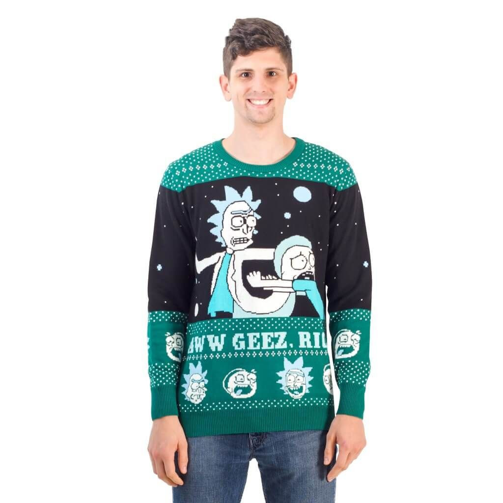 Rick And Morty Aww Geez, Rick For Unisex Ugly Christmas Sweater,