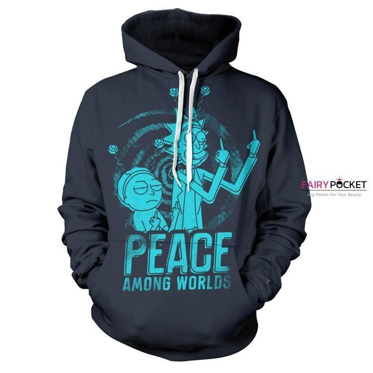 Rick and Morty Black 3D All Over Print Hoodie & Zip Hoodie