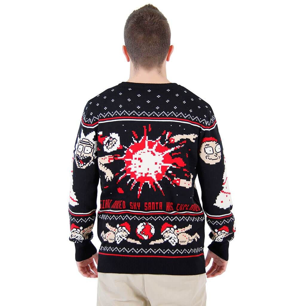 Rick And Morty Happy Human For Unisex Ugly Christmas Sweater, - Image 5