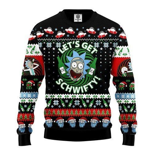 Rick And Morty Let'S Get Schwifty For Unisex Ugly Christmas Sweater,