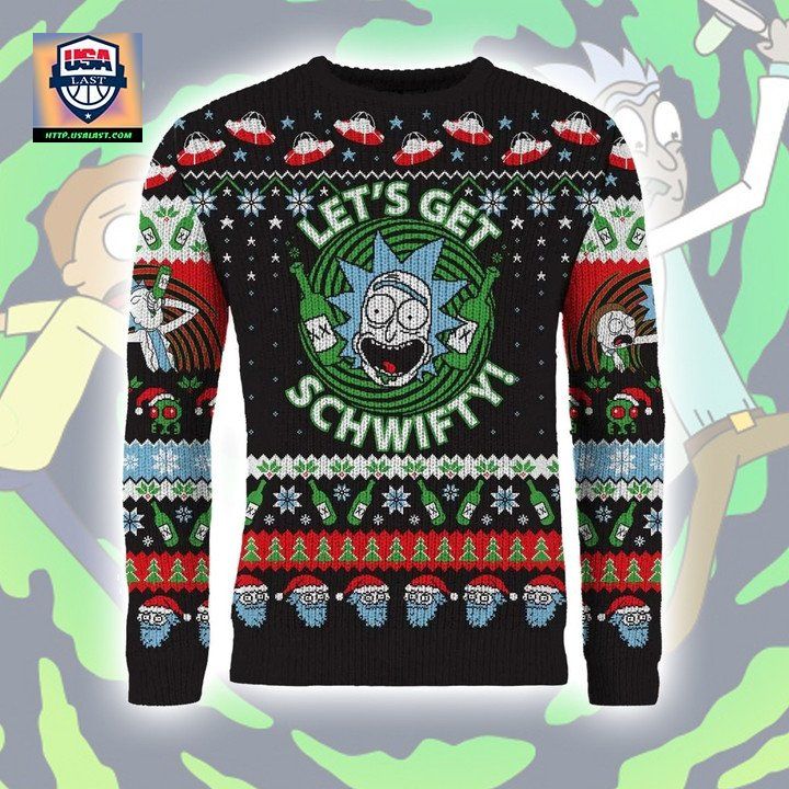 Rick And Morty Lets Get Schwifty Ugly Sweater Christmas