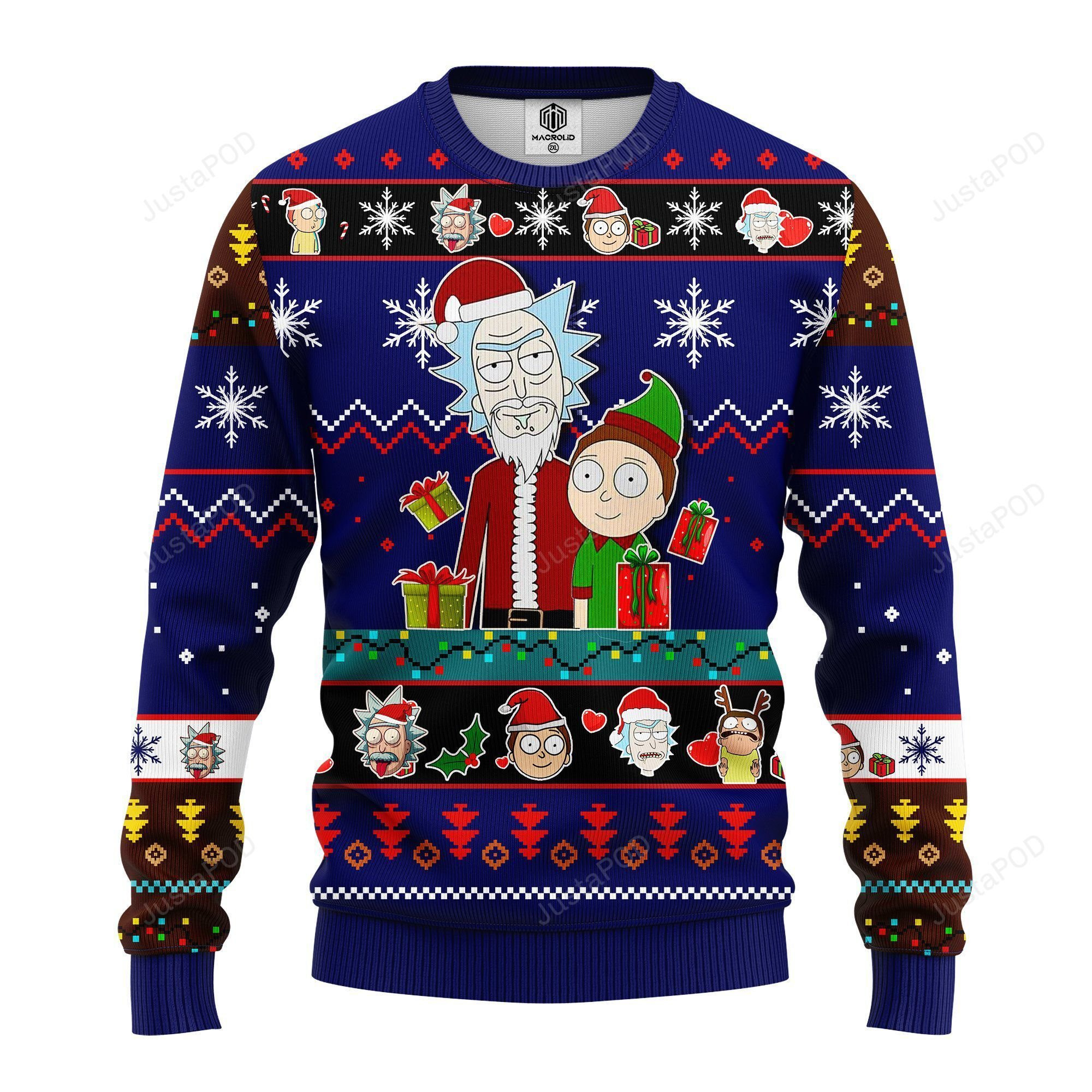 Rick And Morty Noel Ugly Christmas Sweater, Perfect Holiday Gift