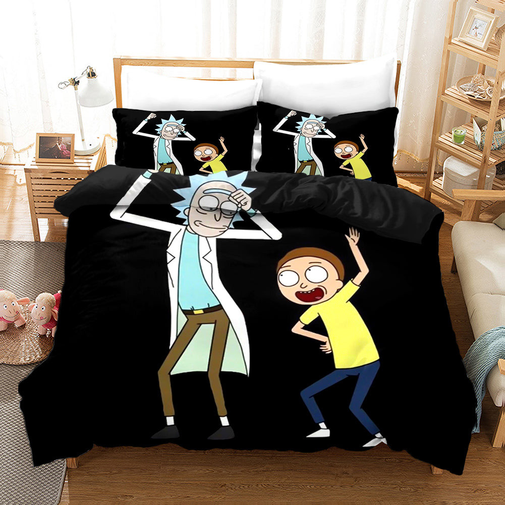 Rick And Morty Season 4 Duvet Cover Quilt Cover Pillowcase Bedding Set Bed Linen Home Bedroom Decor