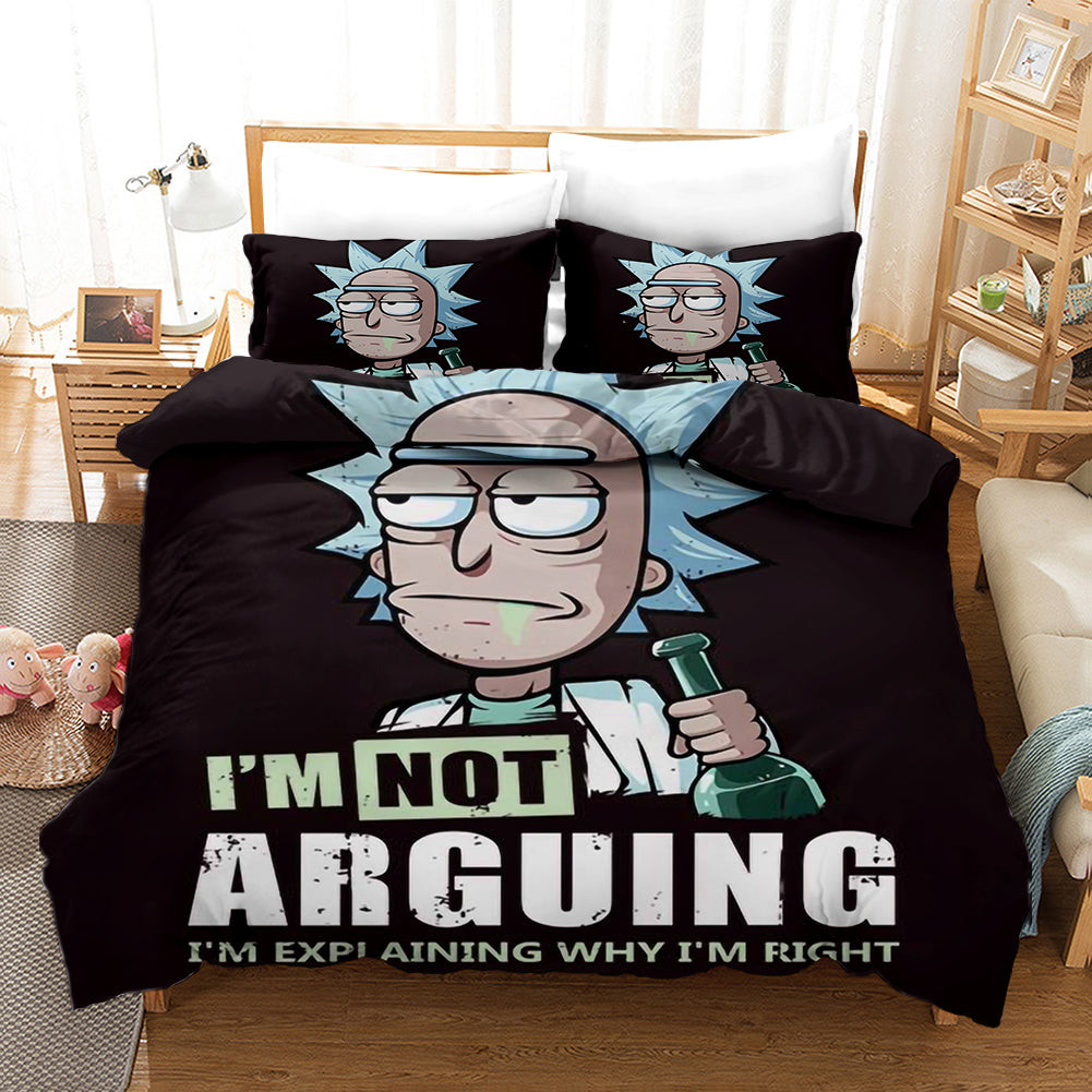 Rick And Morty Season 4 Duvet Cover Quilt Cover Pillowcase Bedding Set Bed Linen Home Bedroom Decor