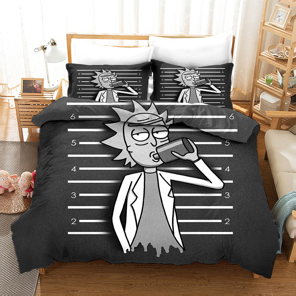 Rick And Morty Season 4 Duvet Cover Quilt Cover Pillowcase Bedding Set Bed Linen Home Bedroom Decor
