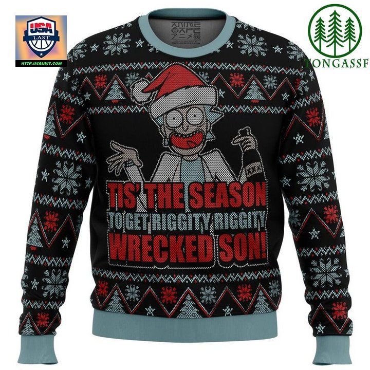 Rick And Morty Tis The Season Ugly Christmas Sweater