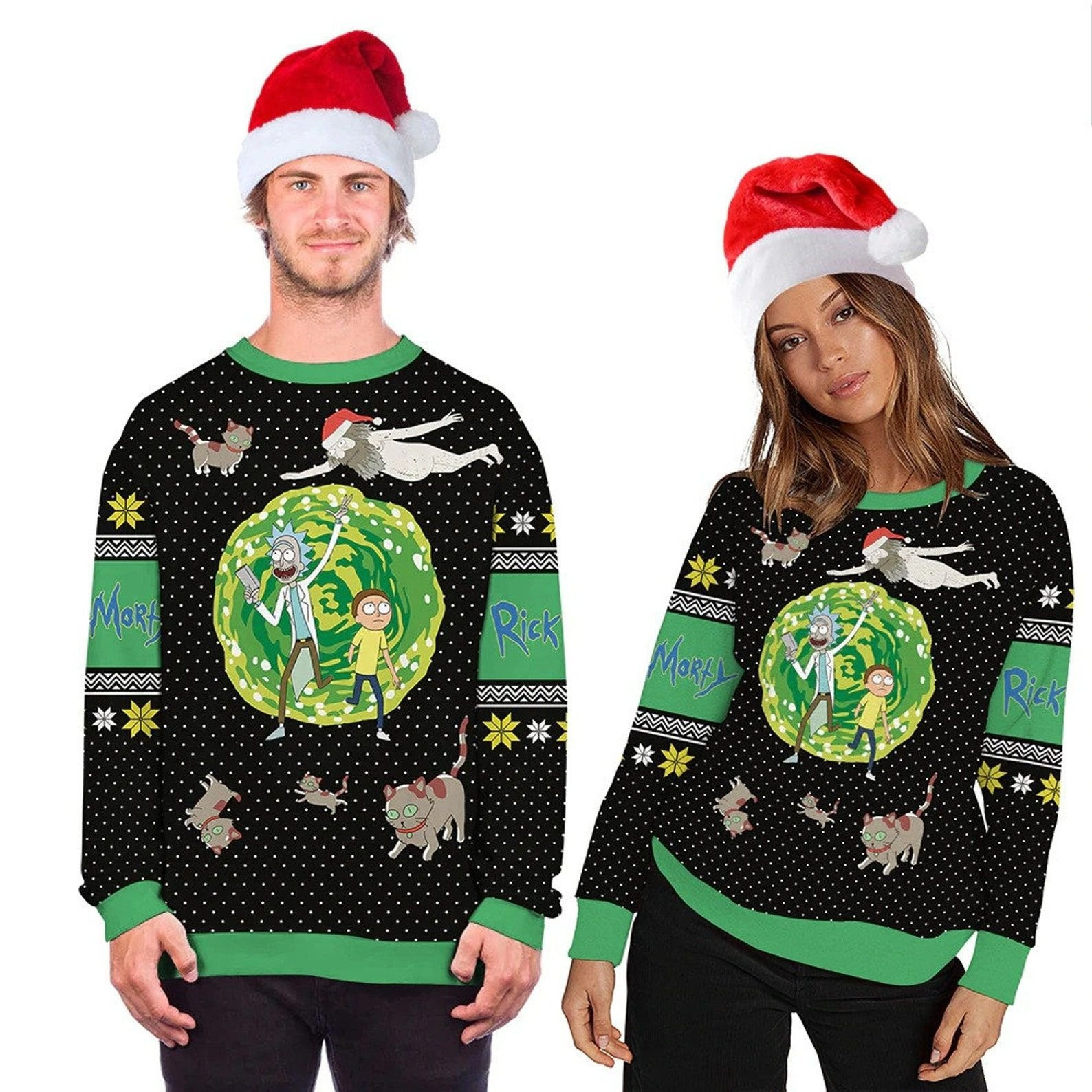 Rick And Morty Ugly Christmas Sweater,