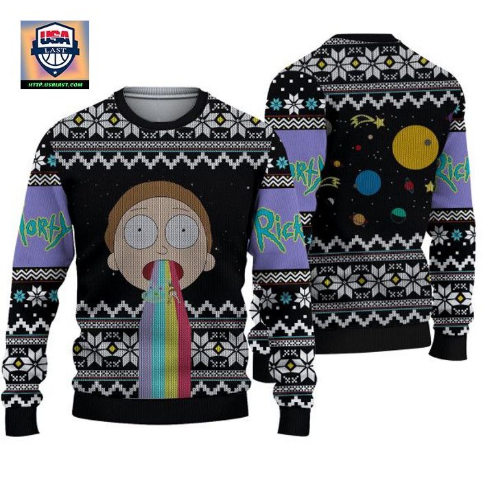 Rick And Morty Vomit Sky Ugly Sweater