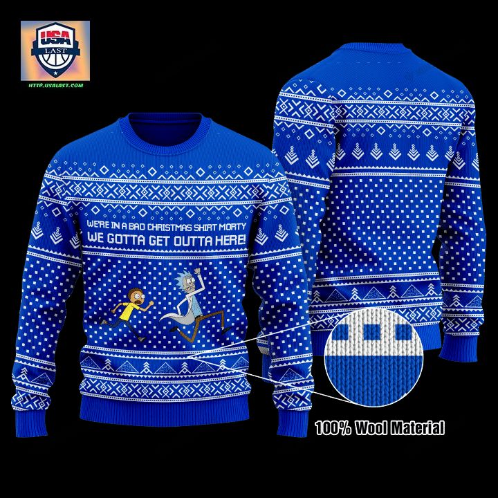 Rick And Morty Were In A Bad Christmas Shirt Morty Christmas Sweater