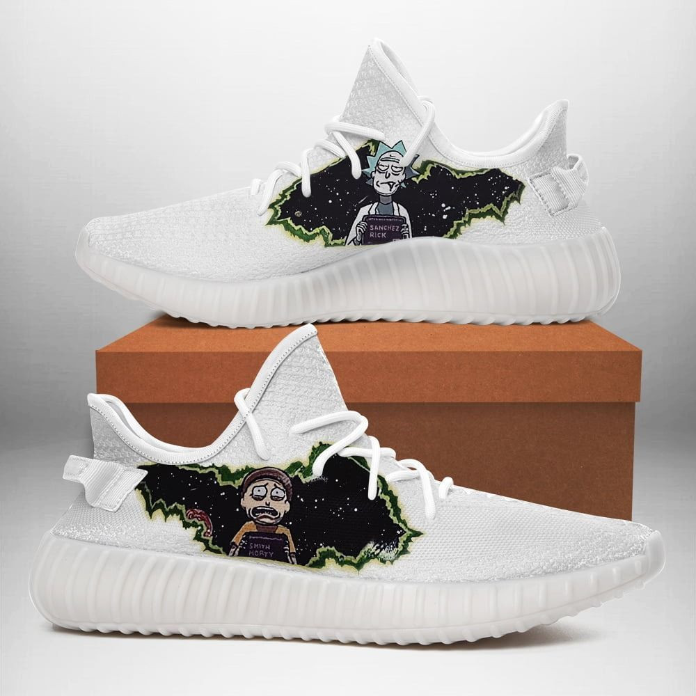 Rick And Morty White Gift Idea My Son My Father'S Day Shoes Sneakers