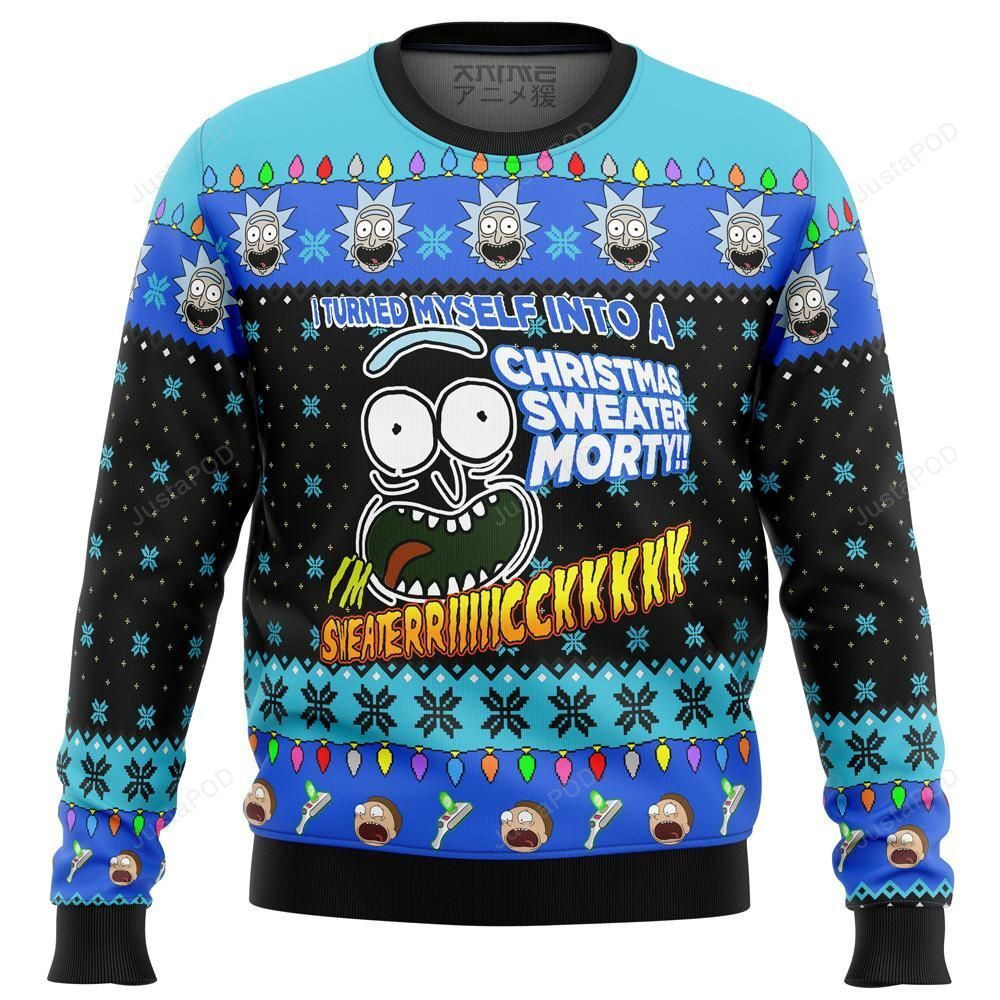 Rick Morty Premium Ugly Christmas Sweater, Perfect Holiday Gift