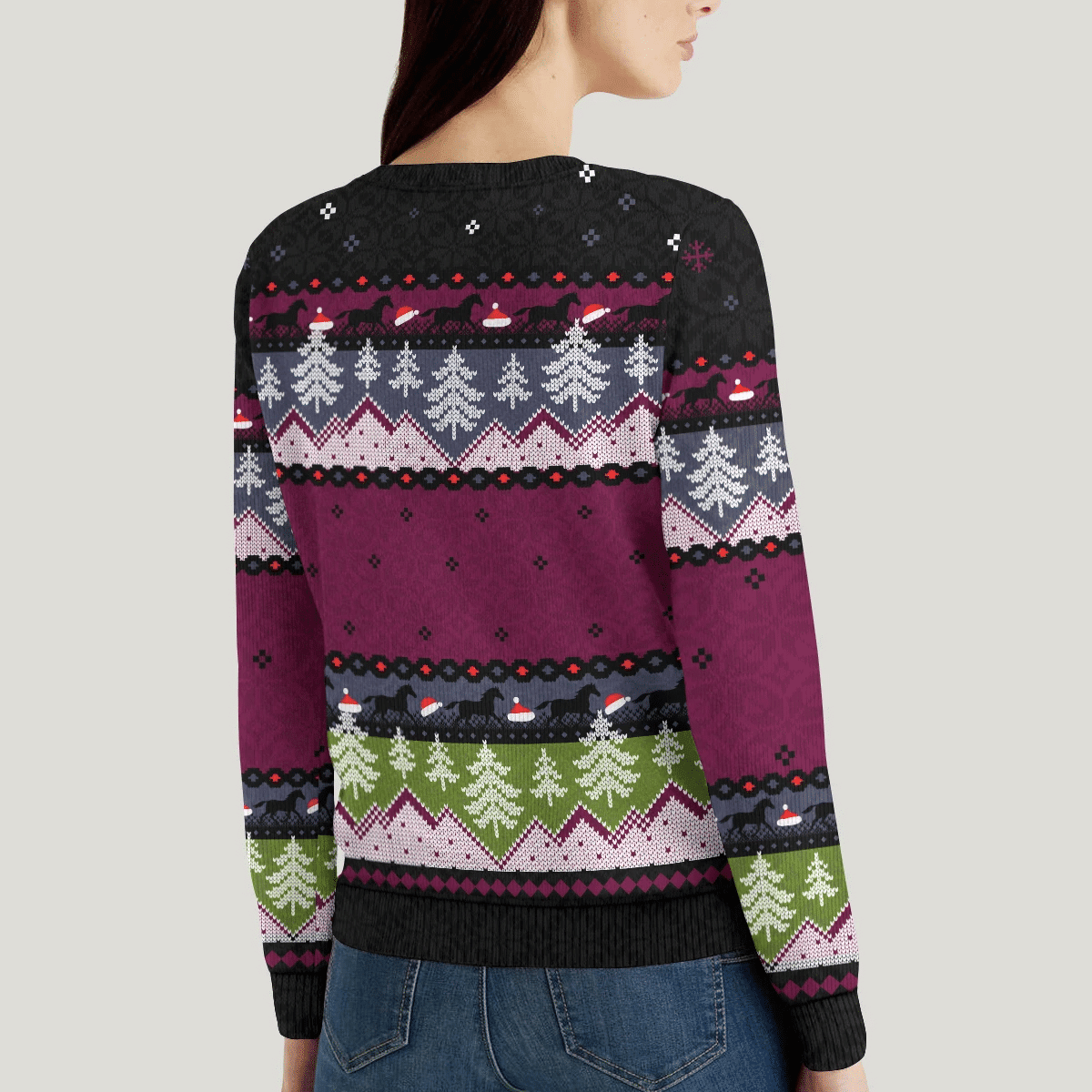 Rin The Horse Ugly Christmas Sweater - Image 6