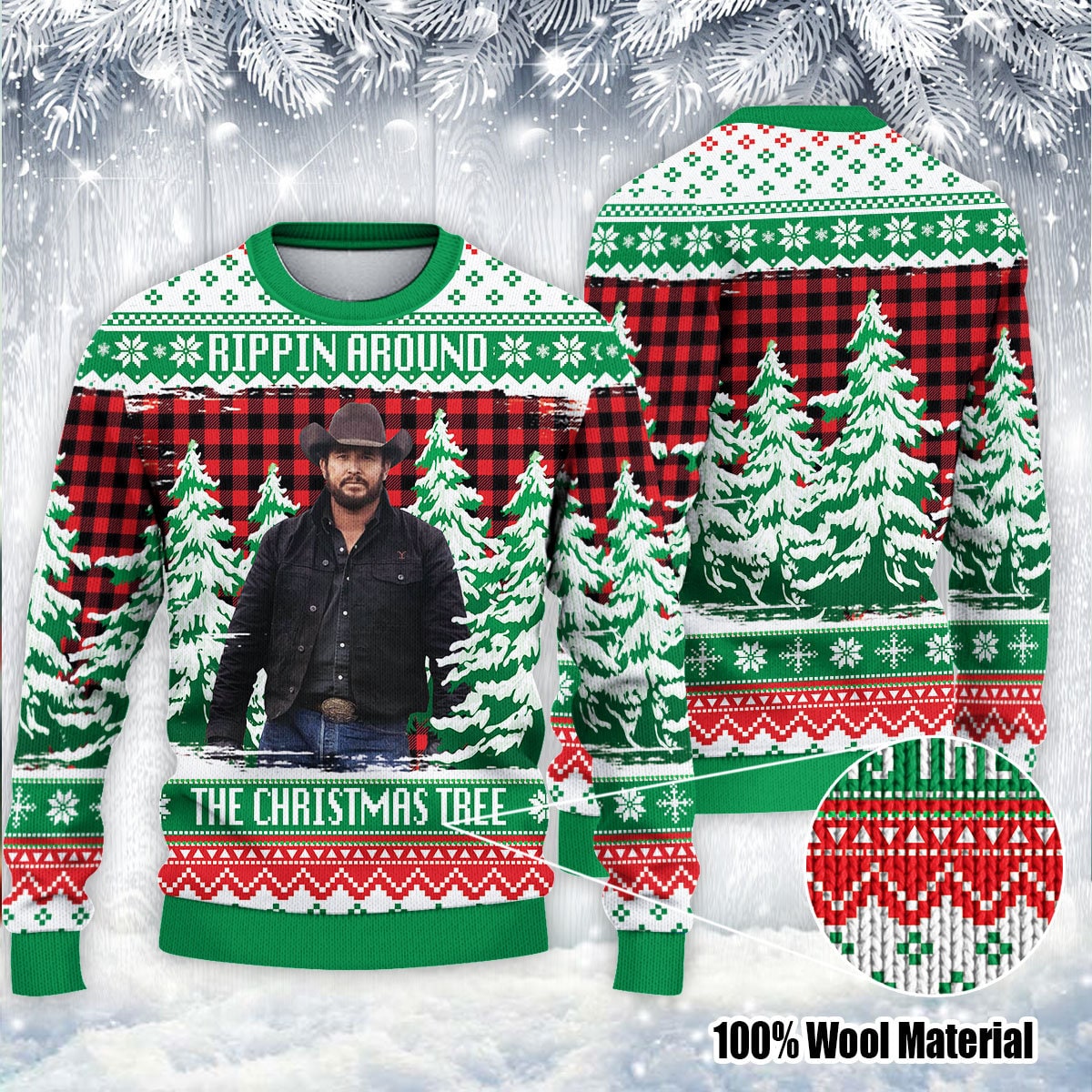 Rippin around the Christmas Tree Ugly Christmas Sweater