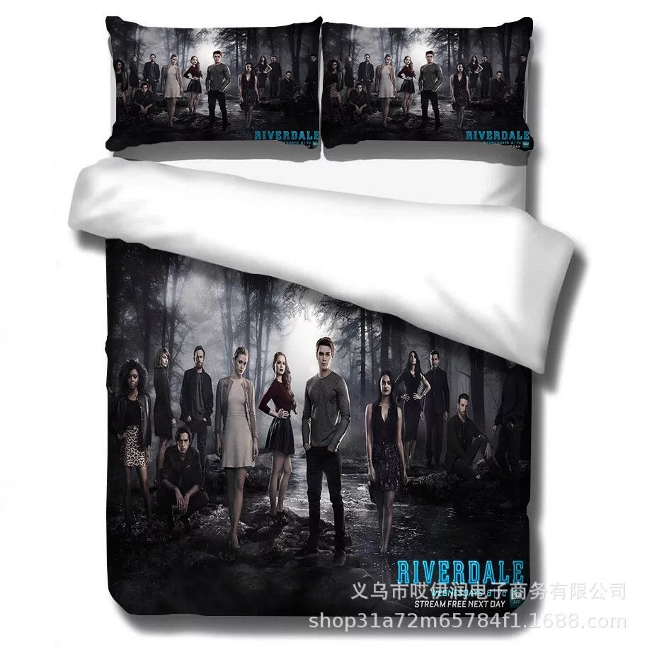 Riverdale Duvet Cover Quilt Cover Pillowcase Bedding Set Bed Linen Home Bedroom Decor