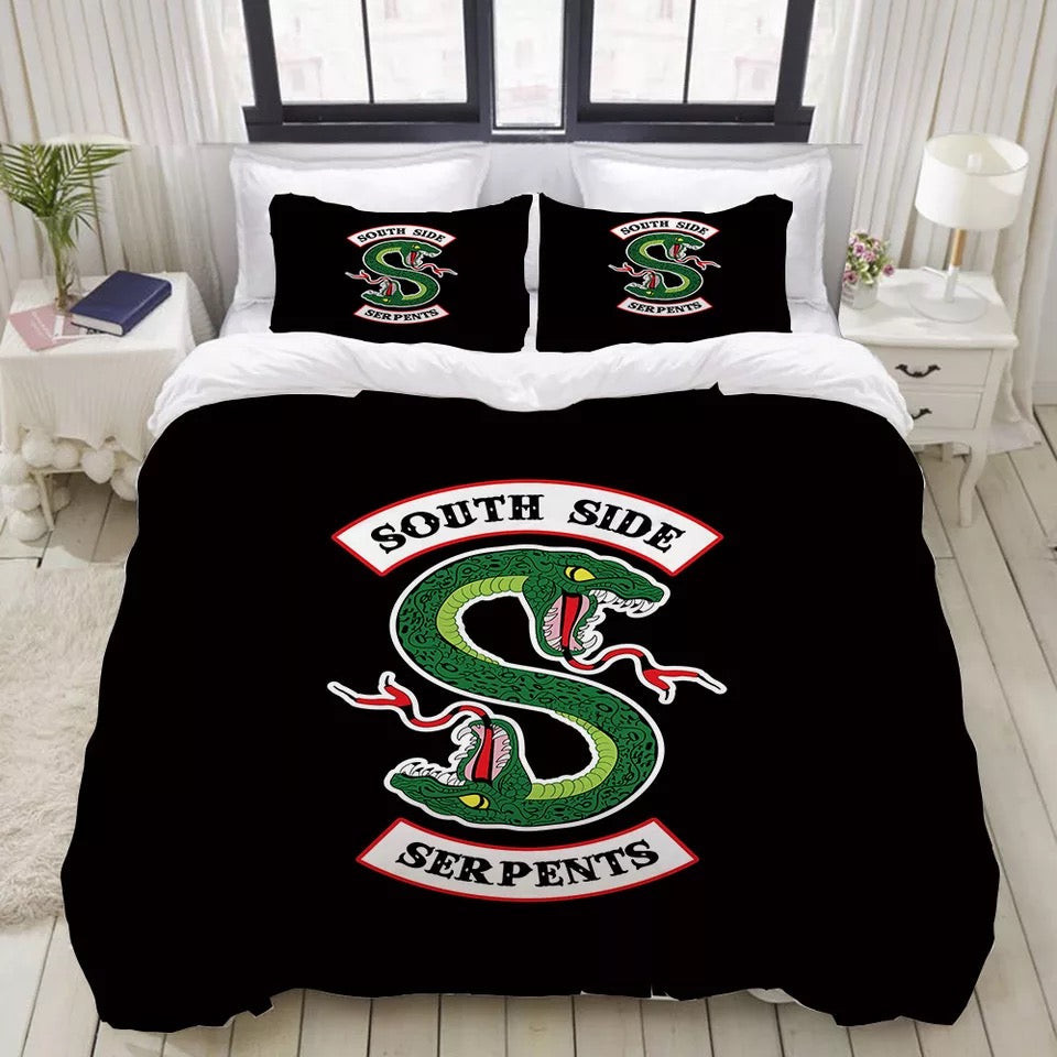 Riverdale South Side Serpents Duvet Cover Quilt Cover Pillowcase Bedding Set Bed Linen Home Bedroom Decor