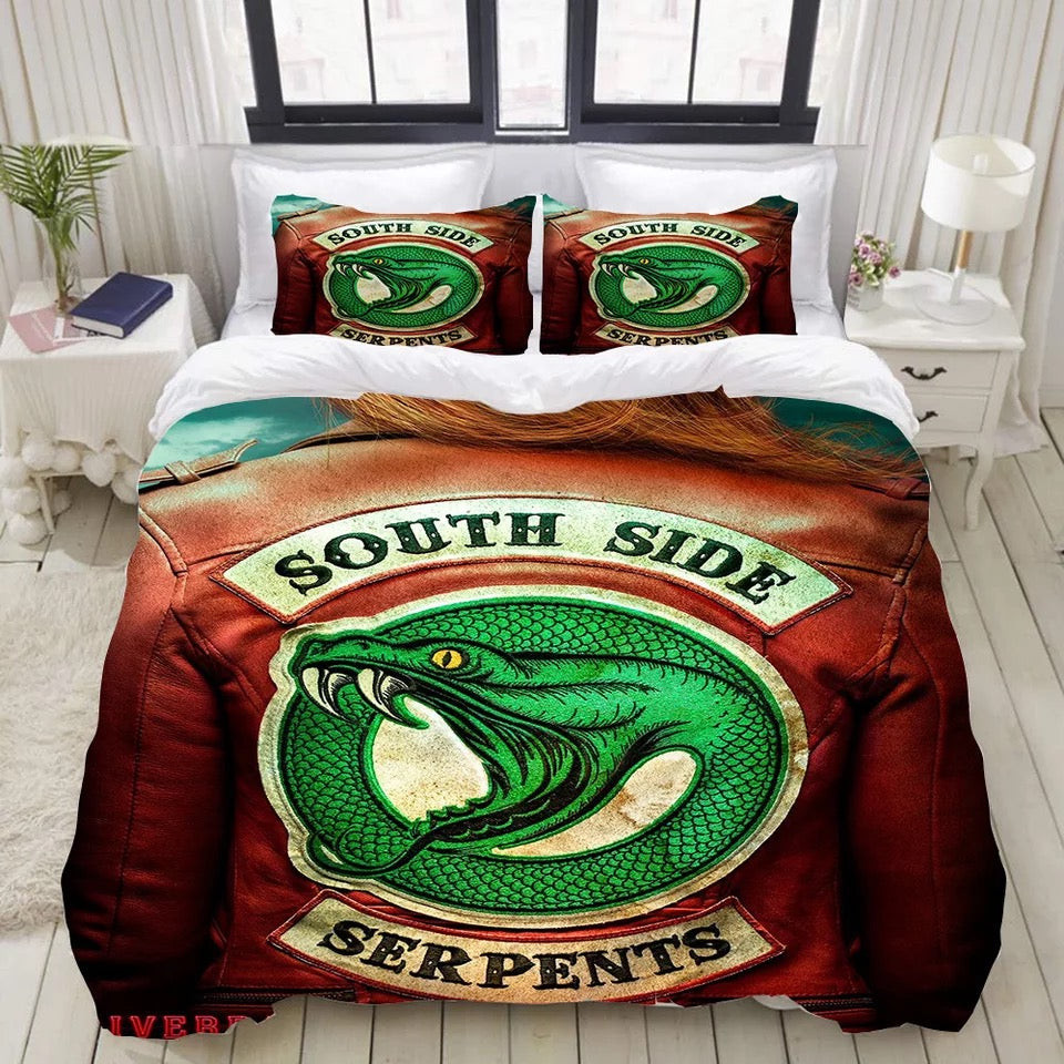 Riverdale South Side Serpents Duvet Cover Quilt Cover Pillowcase Bedding Set Bed Linen Home Bedroom Decor