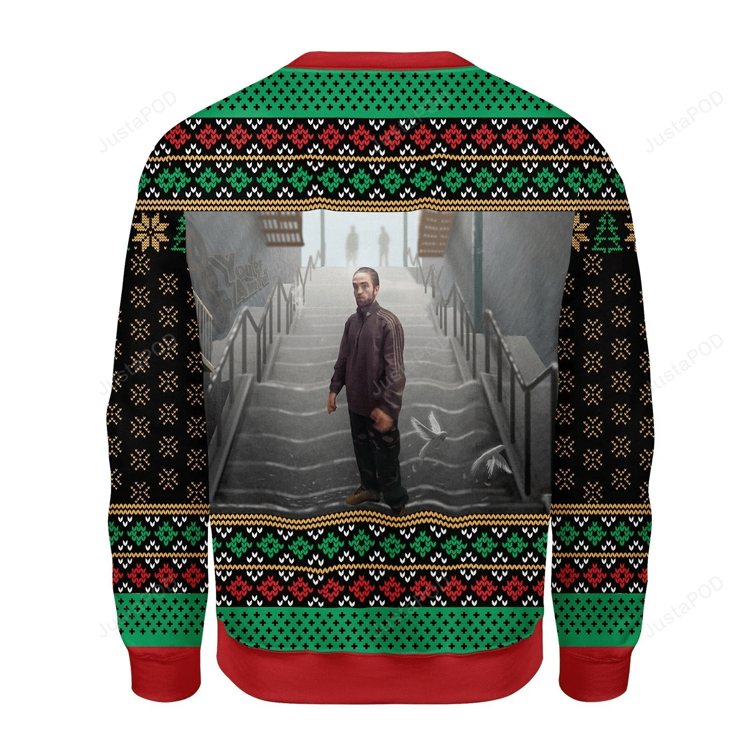 Robert Pattinson Standing In A Kitchen Ugly Christmas Sweater, Perfect Holiday Gift