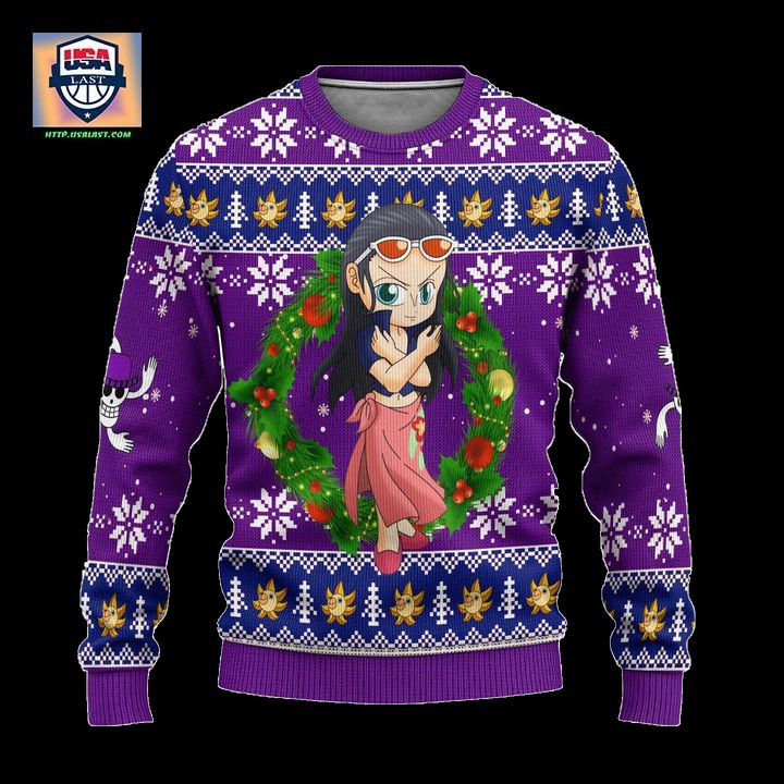 Robin One Piece Anime Ugly Christmas Sweater Xmas Gift