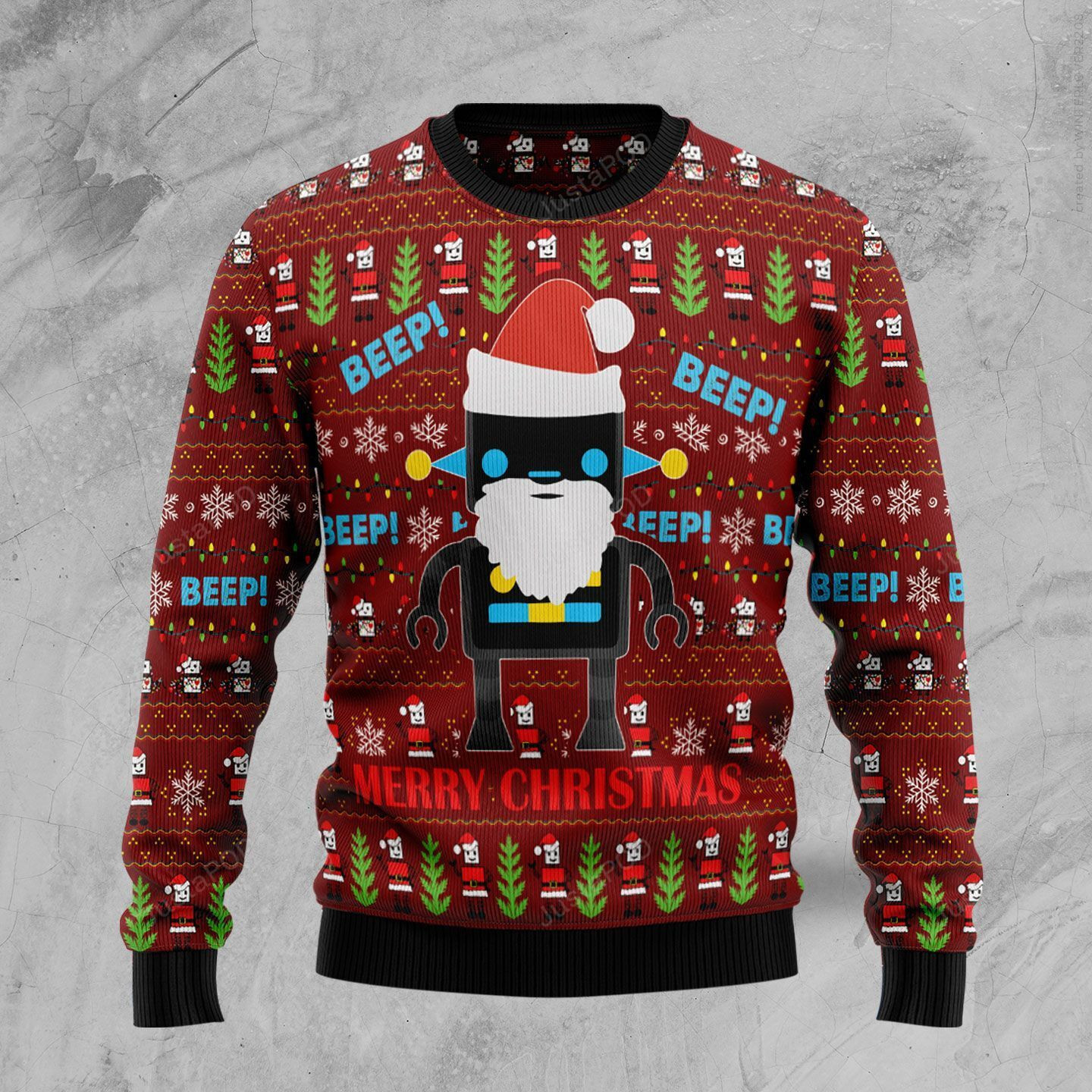 Robot Santa Ugly Christmas Sweater, Perfect Holiday Gift
