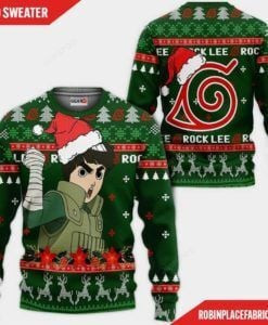 Rock Lee Naruto Ugly Christmas Sweater, Perfect Holiday Gift